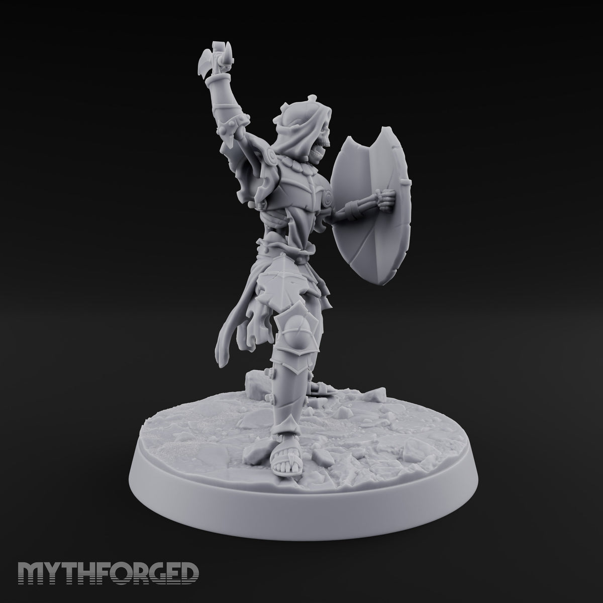 Bones Still Taking Orders Skeleton Warrior B — Scimitar & Shield