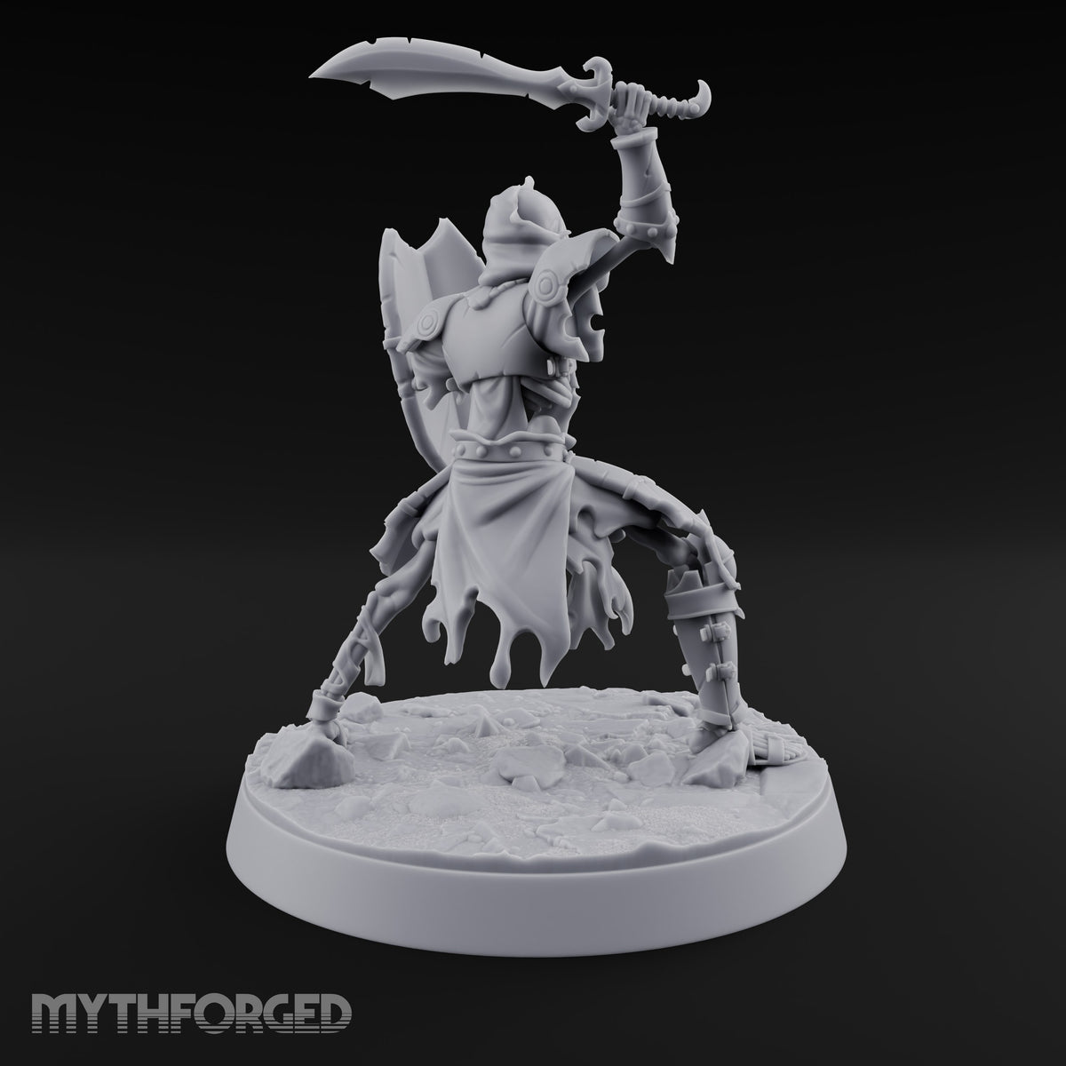 Still Answering the Muster Skeleton Warrior B — Scimitar & Shield