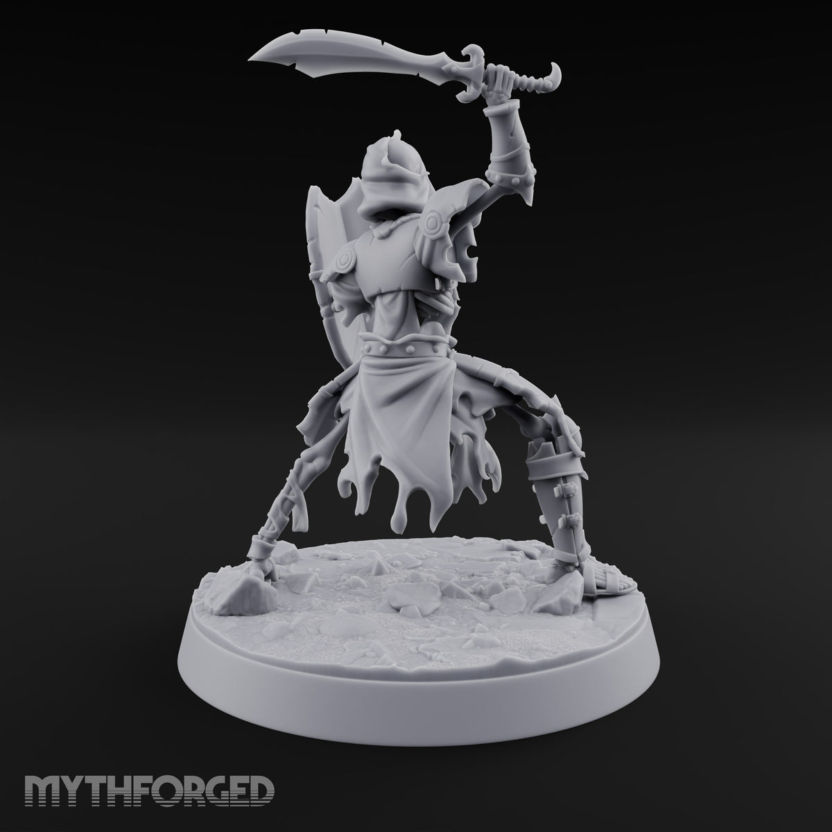 Bones Still Taking Orders Skeleton Warrior B — Scimitar & Shield