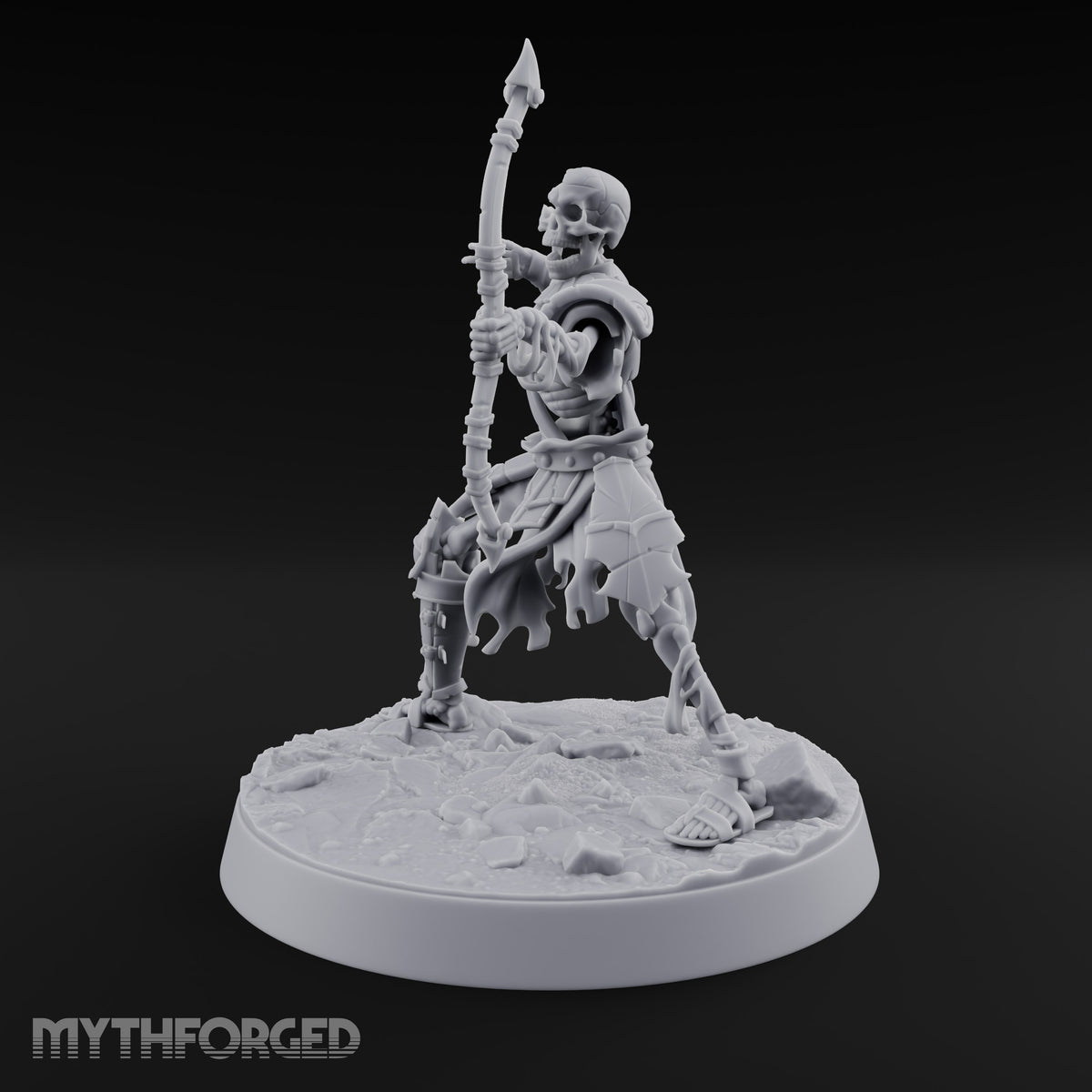Still Answering the Muster Skeleton Warrior B — Spear (Pointing)
