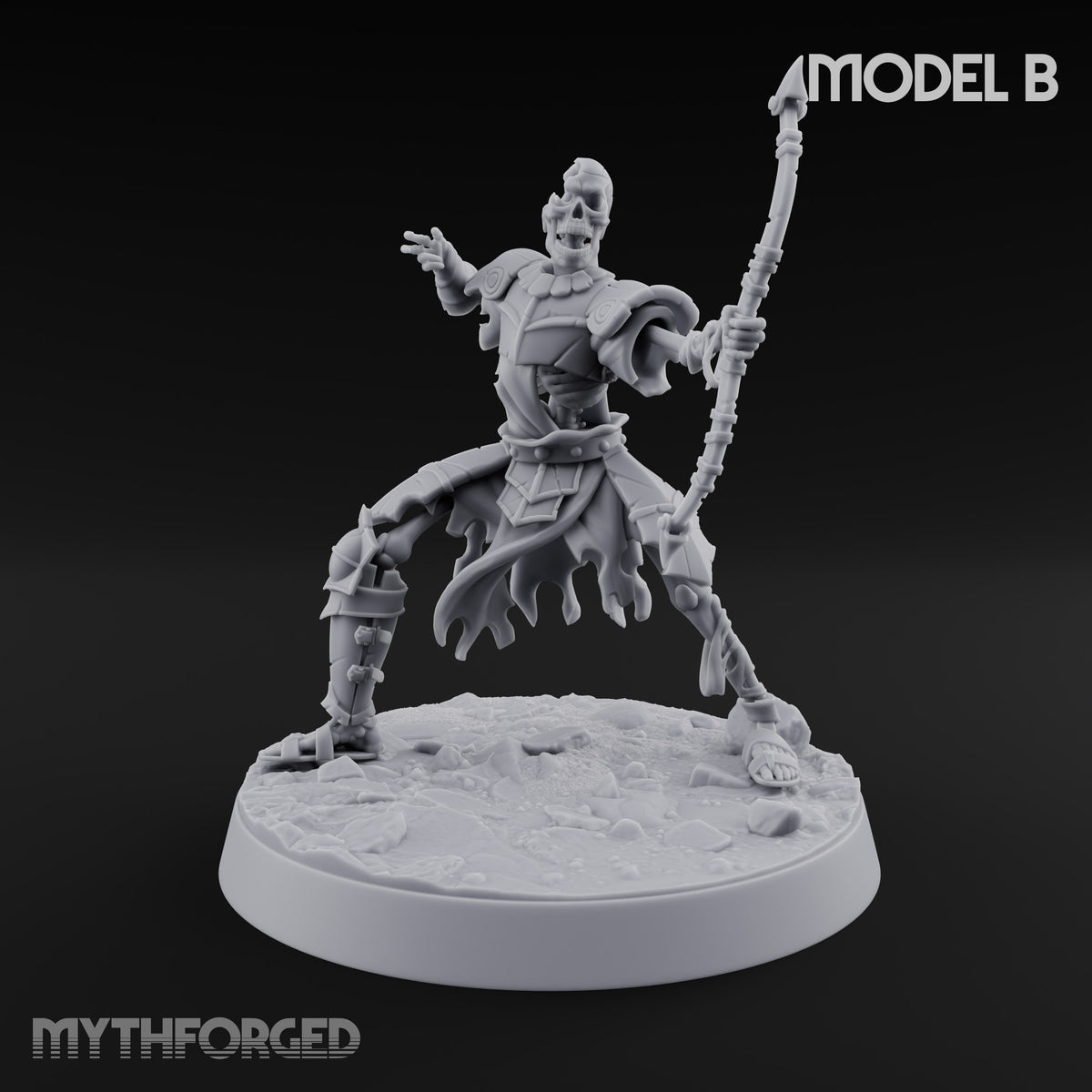 Bones Still Taking Orders Skeleton Warrior B — Spear (Pointing)