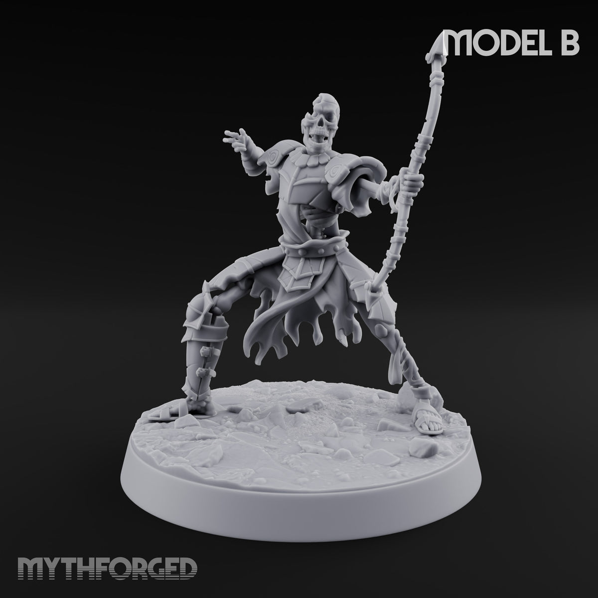 Still Answering the Muster Skeleton Warrior B — Spear (Pointing)