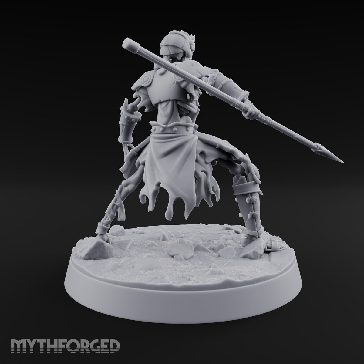 Still Answering the Muster Skeleton Warrior B — Spear (Thrusting)