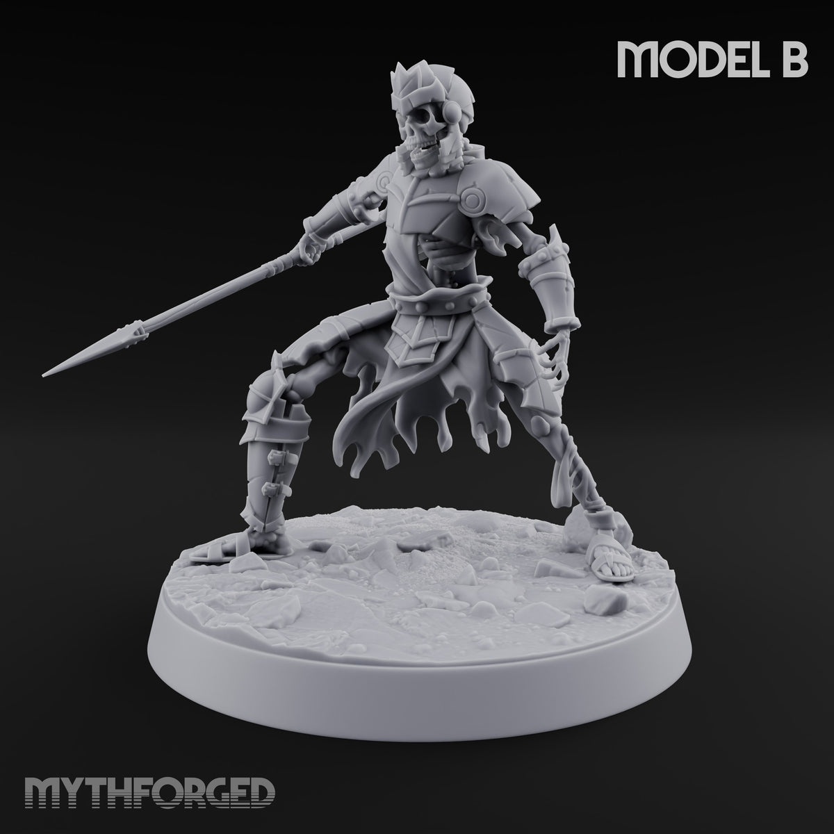 Still Answering the Muster Skeleton Warrior B — Spear (Thrusting)