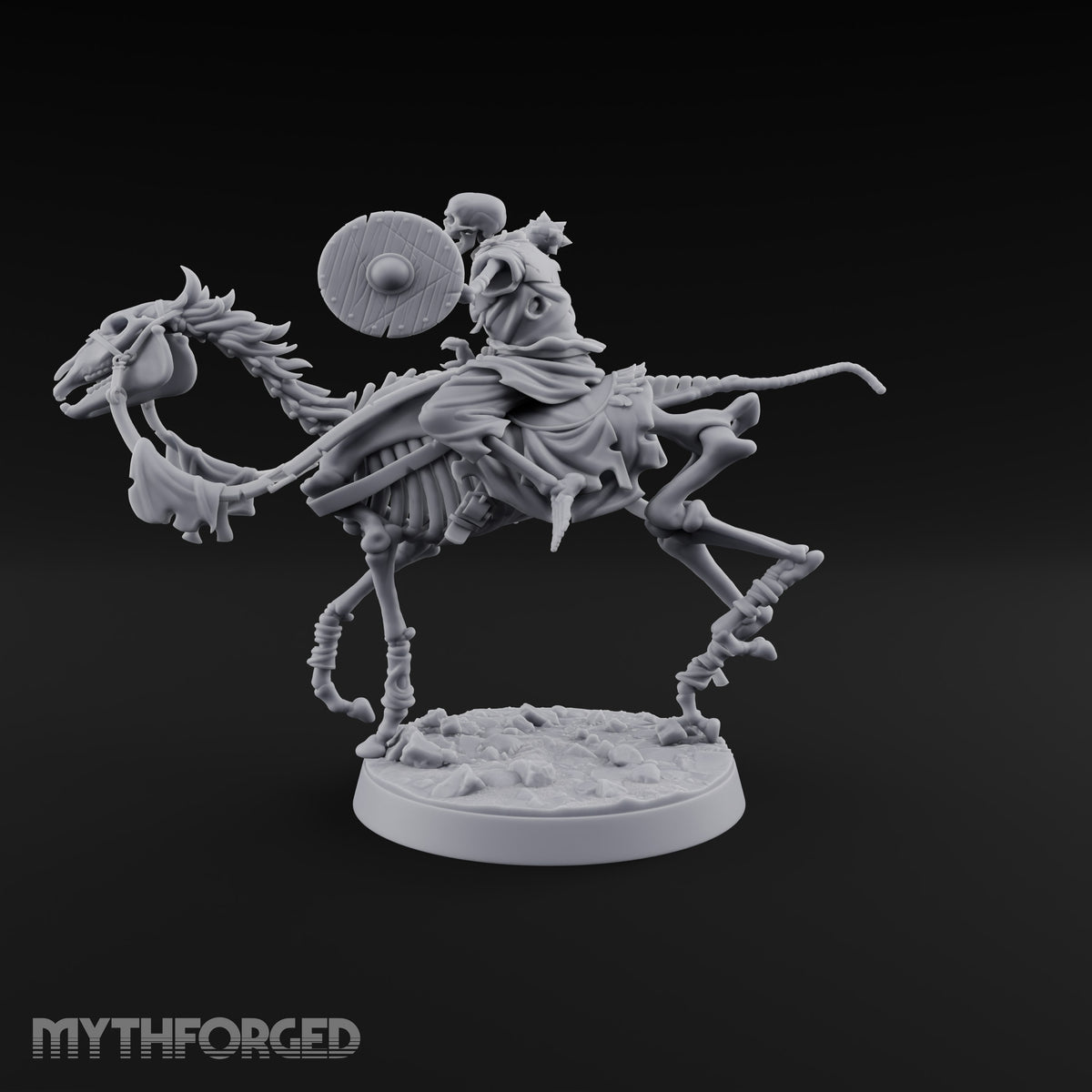 Spiked Ball Swinging, Reins Forgotten Skeleton Rider