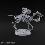 Still Answering the Muster Skeleton Warriors — D · Twin Swords + Spear (Pointing) + Axe · Mounted