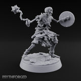 Bones Still Taking Orders Skeleton Warriors — D · Twin Swords + Spear (Pointing) + Axe