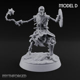 Bones Still Taking Orders Skeleton Warriors — D · Twin Swords + Spear (Pointing) + Axe