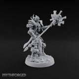 Fur Cuffs, No Flesh Skeleton Halberd Warrior