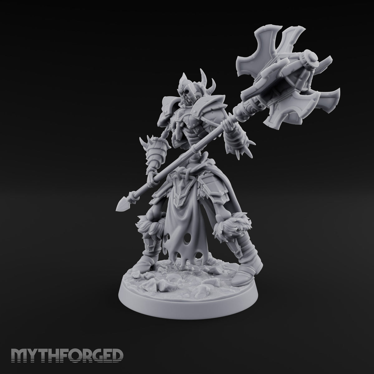 Fur Cuffs, No Flesh Skeleton Halberd Warrior