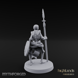 Shield Bearing Sentinel Skeleton Warrior Miniature for Dungeons and Dragons, Pathfinder or other TTRPGs
