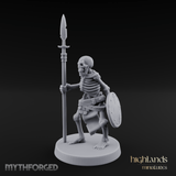 Shield Bearing Sentinel Skeleton Warrior Miniature for Dungeons and Dragons, Pathfinder or other TTRPGs