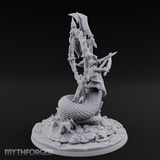 Blades Crossed Deadly Marilith Warrior Miniature for Dungeons and Dragons, Pathfinder or other TTRPGs