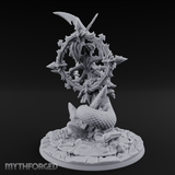 Blades Crossed Deadly Marilith Warrior Miniature for Dungeons and Dragons, Pathfinder or other TTRPGs