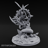 Blades Crossed Deadly Marilith Warrior Miniature for Dungeons and Dragons, Pathfinder or other TTRPGs