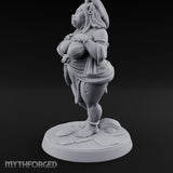 Skirt Lifting Orc Tavern Wench Miniature for Dungeons and Dragons, Pathfinder or other TTRPGs