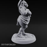 Skirt Lifting Orc Tavern Wench Miniature for Dungeons and Dragons, Pathfinder or other TTRPGs