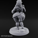 Skirt Lifting Orc Tavern Wench Miniature for Dungeons and Dragons, Pathfinder or other TTRPGs