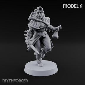 Skulking About Human Thief A Miniature for Dungeons and Dragons, Pathfinder or other TTRPGs