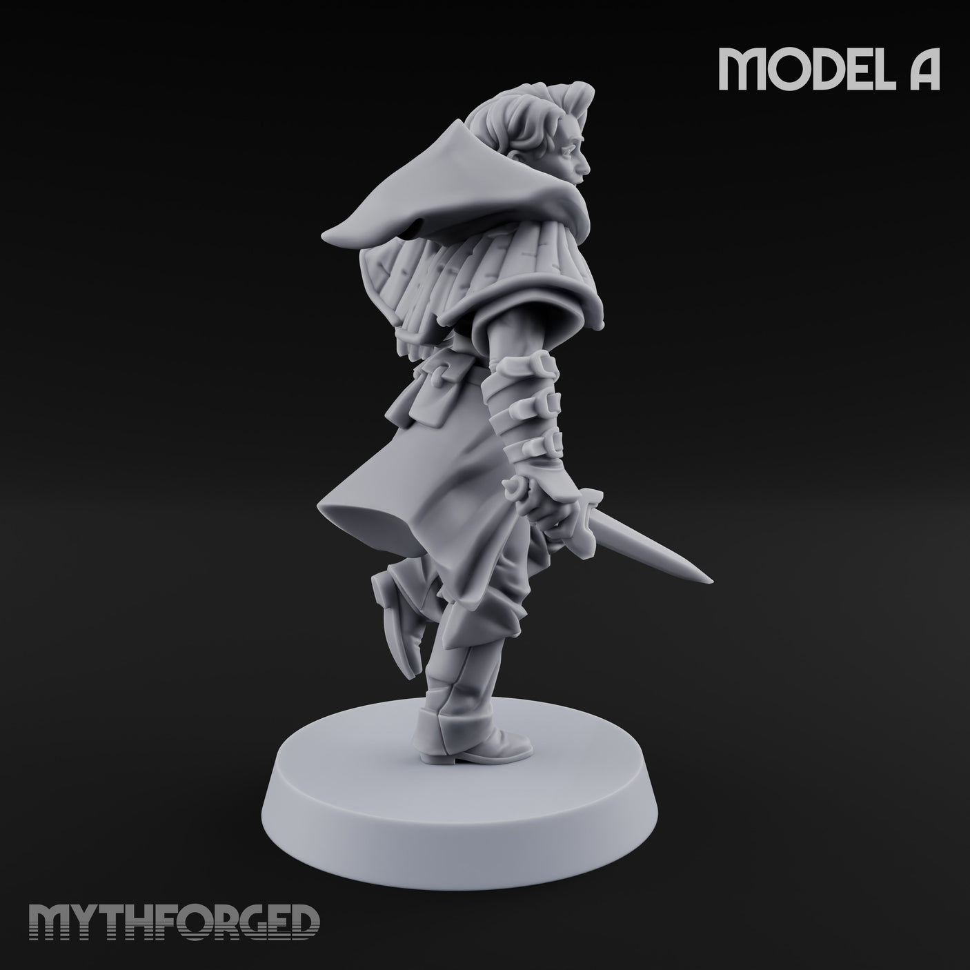 Skulking About Human Thief A Miniature for Dungeons and Dragons, Pathfinder or other TTRPGs