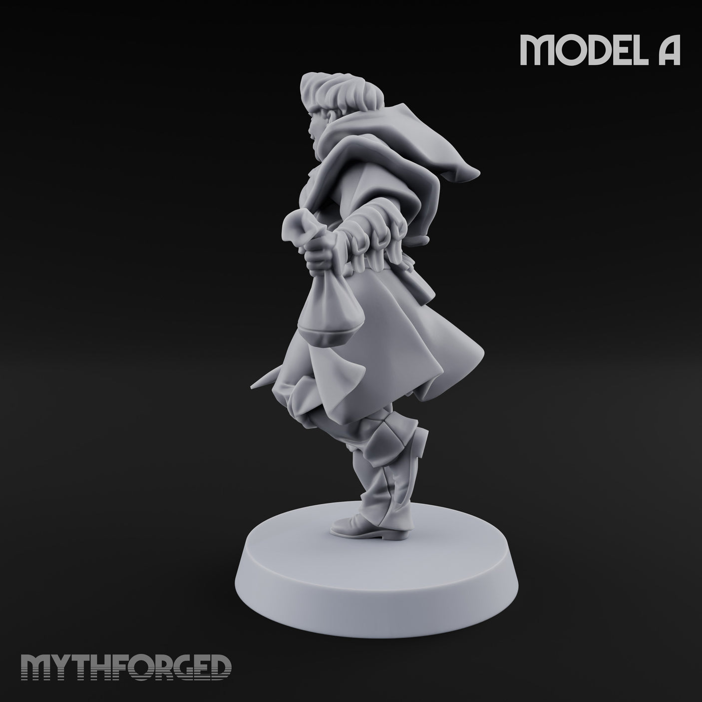 Skulking About Human Thief A Miniature for Dungeons and Dragons, Pathfinder or other TTRPGs
