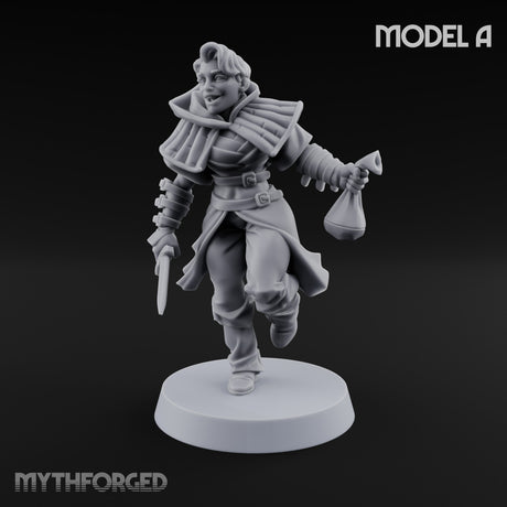 Skulking About Human Thief A Miniature for Dungeons and Dragons, Pathfinder or other TTRPGs
