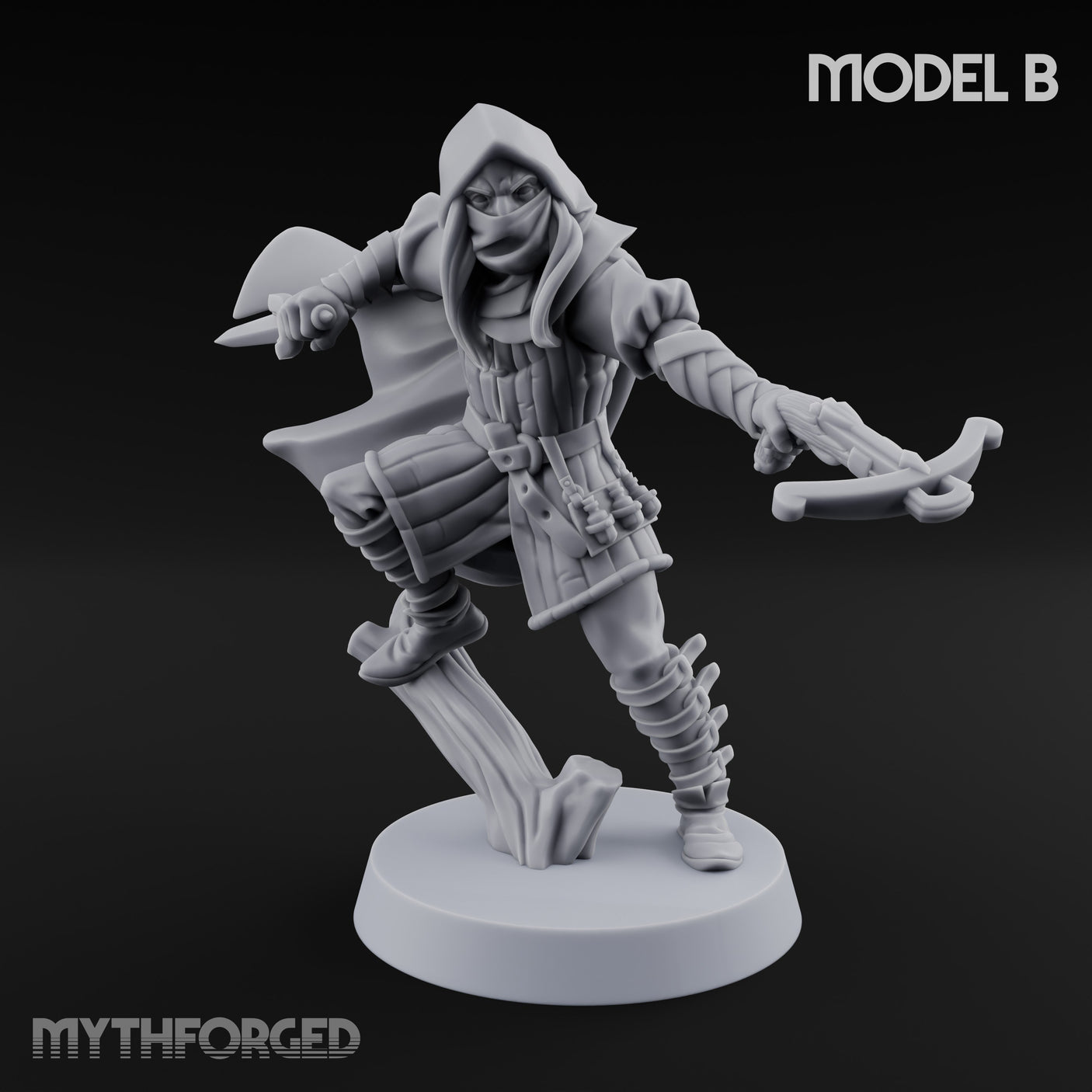 Skulking About Human Thief B Miniature for Dungeons and Dragons, Pathfinder or other TTRPGs