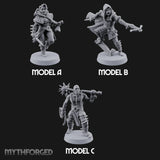Skulking About Human Thieves Miniature for Dungeons and Dragons, Pathfinder or other TTRPGs