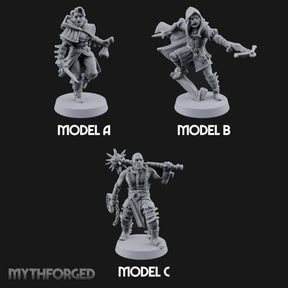 Skulking About Human Thieves Miniature for Dungeons and Dragons, Pathfinder or other TTRPGs