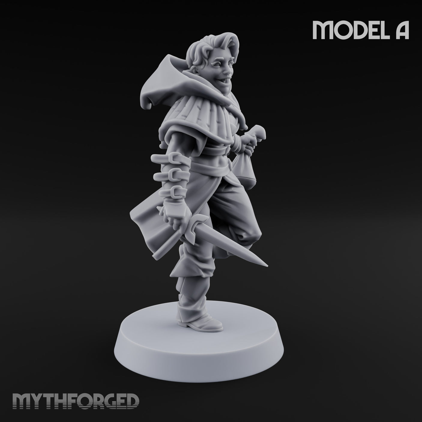 Skulking About Human Thieves Miniature for Dungeons and Dragons, Pathfinder or other TTRPGs