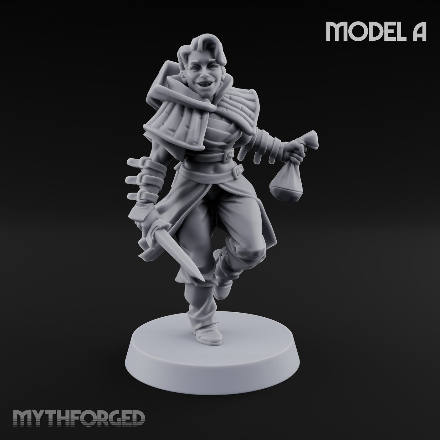 Skulking About Human Thieves Miniature for Dungeons and Dragons, Pathfinder or other TTRPGs