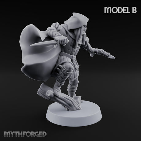 Skulking About Human Thieves Miniature for Dungeons and Dragons, Pathfinder or other TTRPGs
