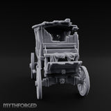 Skull-Adorned Shroud-Filled Decrepit Funeral Carriage Miniature for Dungeons and Dragons, Pathfinder or other TTRPGs