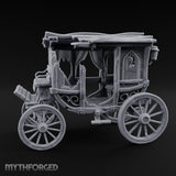 Skull-Adorned Shroud-Filled Decrepit Funeral Carriage Miniature for Dungeons and Dragons, Pathfinder or other TTRPGs