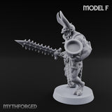 Skull Bearing Demon Warrior F Miniature for Dungeons and Dragons, Pathfinder or other TTRPGs
