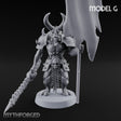 Skull Bearing Demon Warrior G Miniature for Dungeons and Dragons, Pathfinder or other TTRPGs