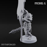 Skull Bearing Demon Warrior G Miniature for Dungeons and Dragons, Pathfinder or other TTRPGs