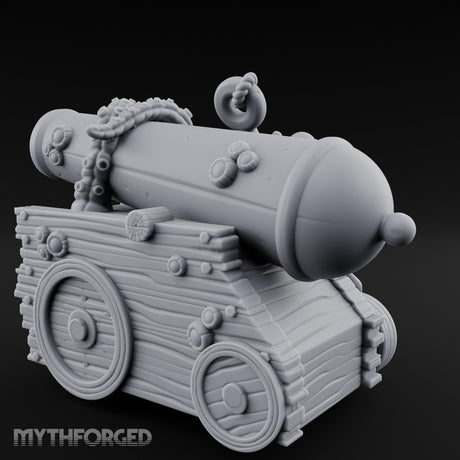 Skull-Bolted Tentacle-Gripped Pirate Cannon gallery 6