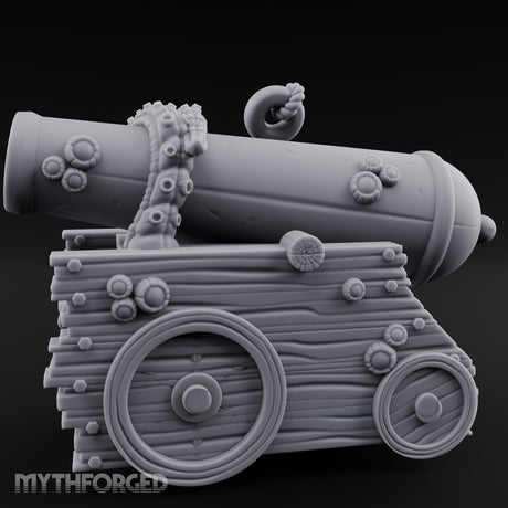 Skull-Bolted Tentacle-Gripped Pirate Cannon gallery 7