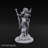 Skull Clutching Axe Bearing Shaman Miniature for Dungeons and Dragons, Pathfinder or other TTRPGs