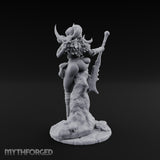 Skull Clutching Axe Bearing Shaman Miniature for Dungeons and Dragons, Pathfinder or other TTRPGs