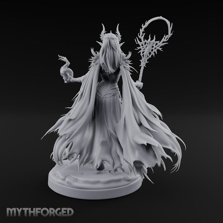 Skull Clutching Scythe Staff Bearing Elf Witch gallery 10