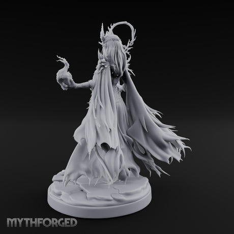 Skull Clutching Scythe Staff Bearing Elf Witch gallery 12