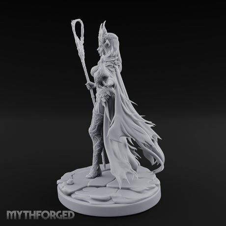Skull Clutching Scythe Staff Bearing Elf Witch gallery 13