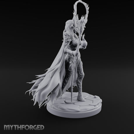 Skull Clutching Scythe Staff Bearing Elf Witch gallery 5