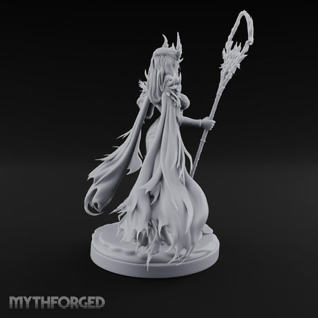Skull Clutching Scythe Staff Bearing Elf Witch gallery 8