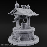 Skull-Crowned Bone-Scattered Village Well Miniature for Dungeons and Dragons, Pathfinder or other TTRPGs