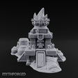 Skull-Crowned Flame-Topped Dark Shrine Brazier Miniature for Dungeons and Dragons, Pathfinder or other TTRPGs