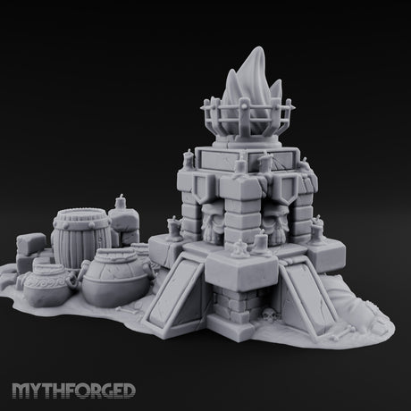 Skull-Crowned Flame-Topped Dark Shrine Brazier gallery 2