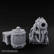 Skull-Crowned Pirate Cannon and Barrel Scene Miniature for Dungeons and Dragons, Pathfinder or other TTRPGs